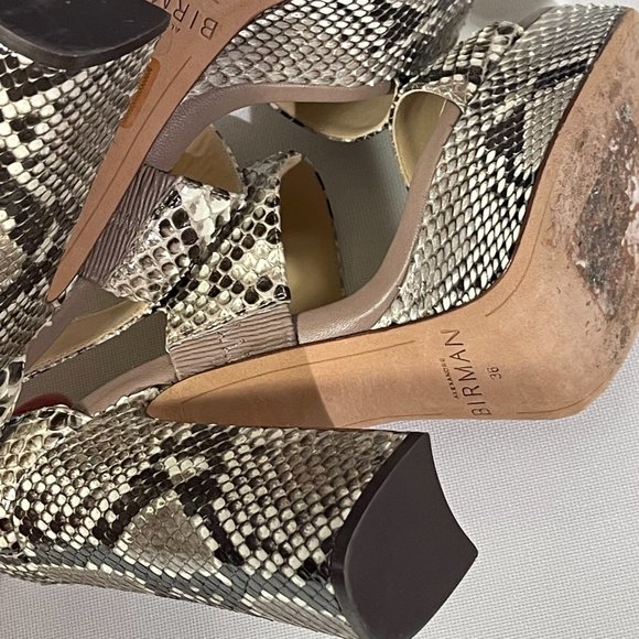 Alexandre Birman Python Leather Sandals. Size 5 - Picture 6 of 10